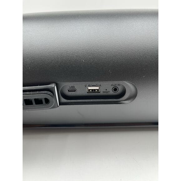 Onn Portable FM Boombox Bluetooth with LED Lighting / Without USB-C Power Cable - Picture 5 of 9